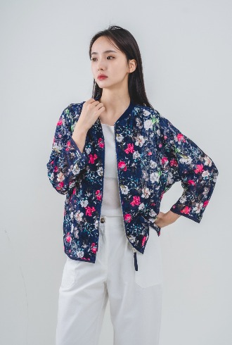 lace flower jacket (레이스 플라워 자켓)_2컬러_네이비&amp;블랙